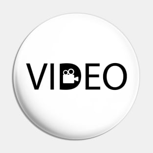 Video filming videos typography design Pin