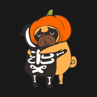 Pug Halloween Hugs T-Shirt