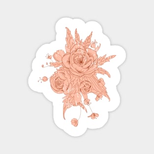 bunch of soft flowers Magnet