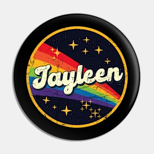 Jayleen // Rainbow In Space Vintage Grunge-Style Pin