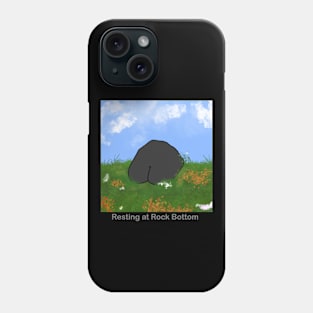 Resting at Rock Bottom Phone Case