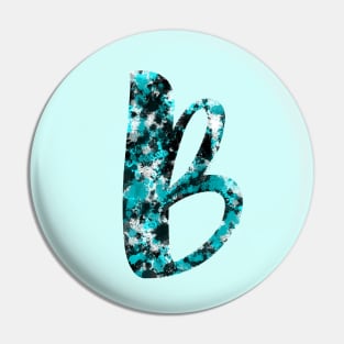 Paint Splash Letter B Pin