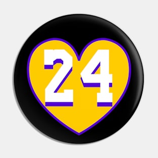 24 LA Memorial Basketball Design Pin