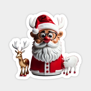 Funny Santa Claus Magnet