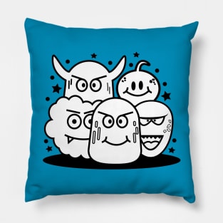 doodle monster Pillow