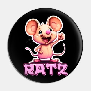 Ratt Pink Ratz Pin