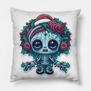 Skeleton Xmas Pillow