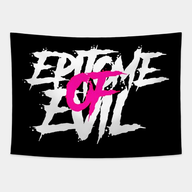 Epitome Of Evil Tapestry by elenaartits