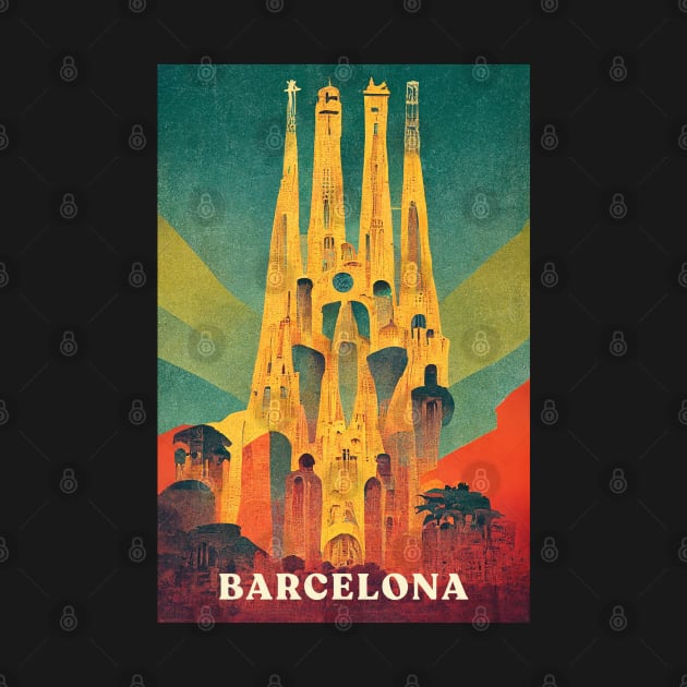 Barcelona Retro Travel by Retro Travel Design