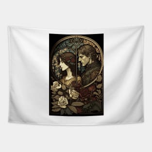 Romeo and Juliet - Art Nouveau Tapestry