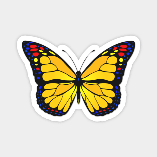 Yellow butterfly Magnet