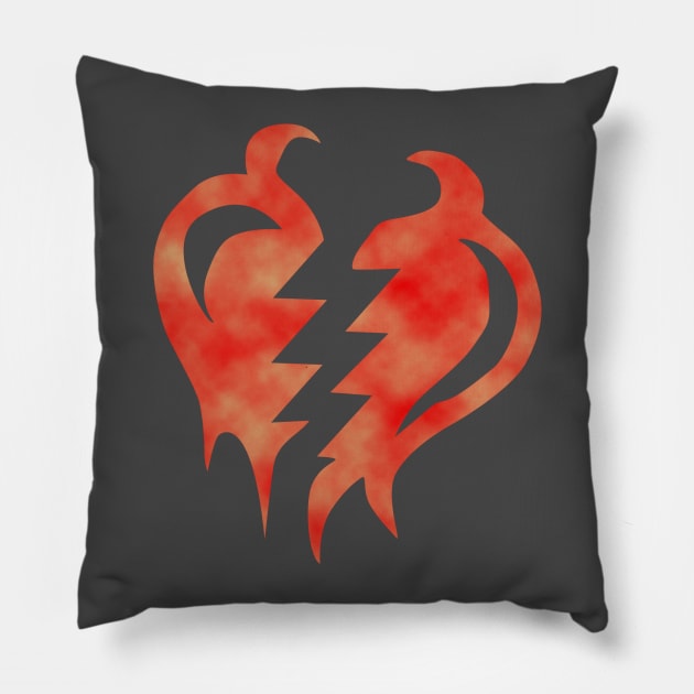 Torn heart Pillow by BiobulletM