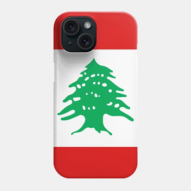 Lebanon Flag Phone Case by TinPis