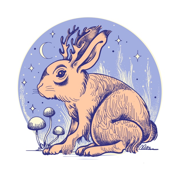 Little jackalope by Paolavk