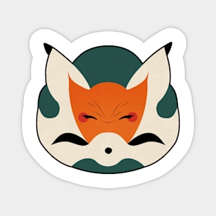 Hidden Fox, Crouching Bunny Magnet