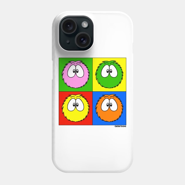 Fluffball Pop Art Phone Case by CeeGeeToons