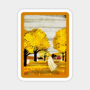 Golden Leaves Magnet