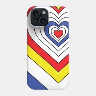 De Stijl inspired hearts Phone Case