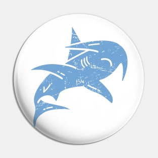 Distressed Hammerhead Shark Pin