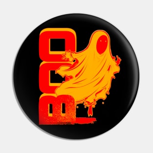 Ghost Of Disapproval - Orange Clean V.1 Dark typo Pin