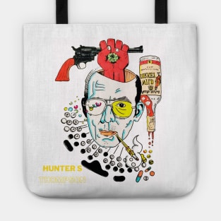 Hunter S Thompson Smoking — Lilford Gallery - Canterbury Buy Original Art in Kent Tote