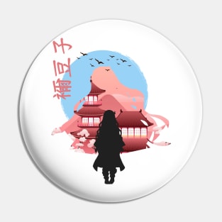 Demon Slayer Nezuko Kamado Abstract Pin