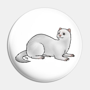 Ferret - Dark Eyed White Pin