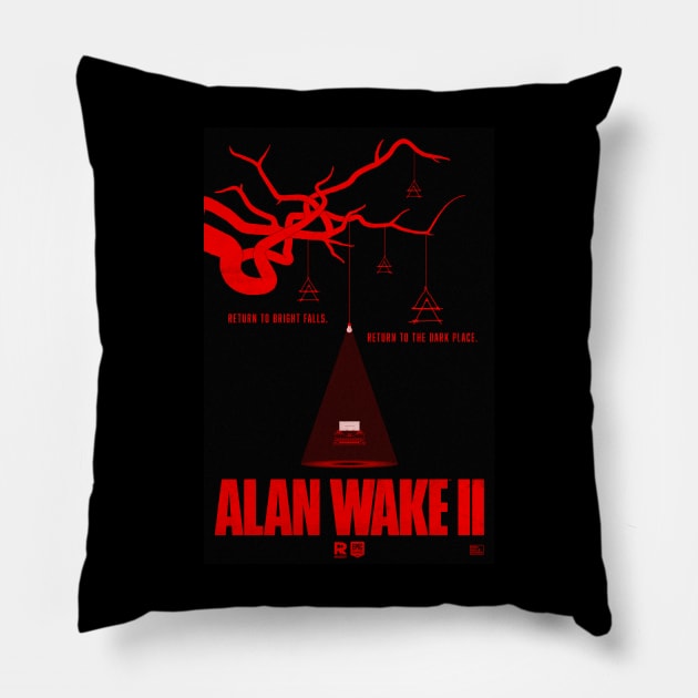 ALAN WAKE II Pillow by BUSTLES MOTORCYCLE