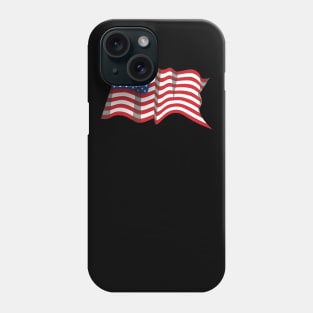 Waving USA flag Phone Case