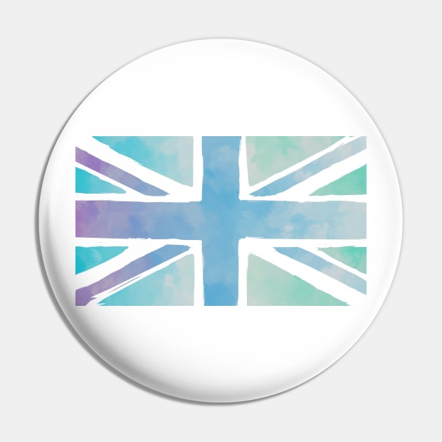 Union Jack in watercolors Pin by chris@christinearnold.com