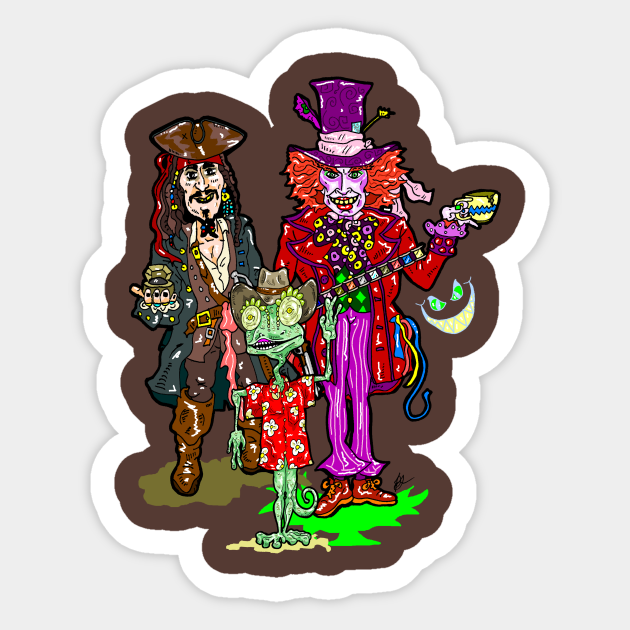 The Man Loves A British Accent Oh Johnny Johnny Depp Sticker Teepublic Johnny depp as american cocaine smuggler george jung and franka potente as barbara barbie buckley in the 2001 biographical crime film blow. teepublic