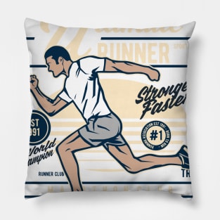 Born To Run Athletic Winner Pillow