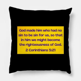 Bible Verse 2 Corinthians 5:21 Pillow