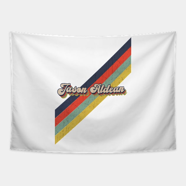 retro vintage color Jason Aldean Tapestry by HarryMarket