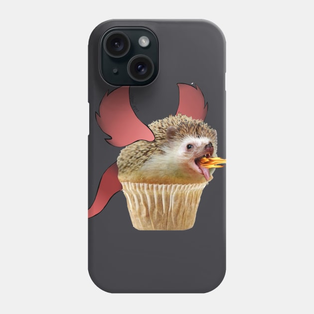 Hedgehog Muffin Dragon Phone Case by CatUprising