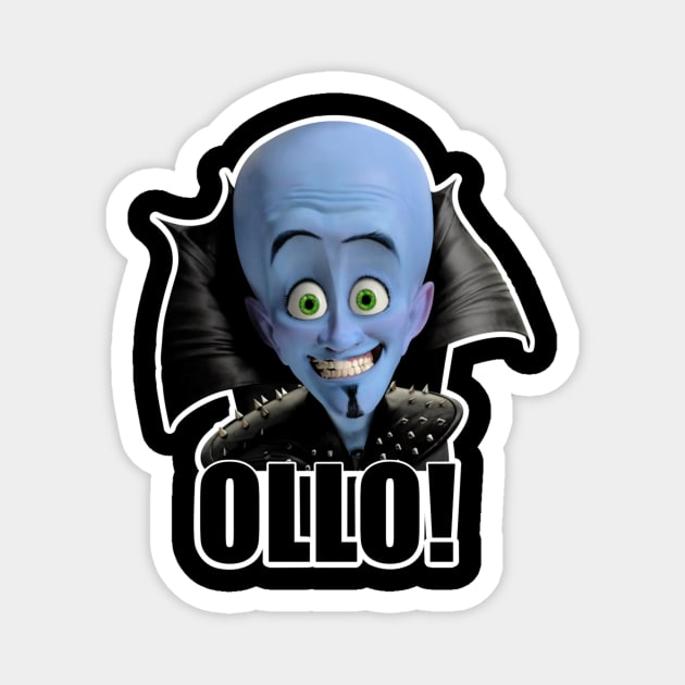 Megamind  Will Ferrell  Ollo Salut Magnet by Tracy Daum