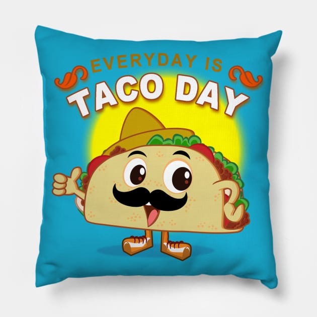 Taco everyday Pillow by richhwalsh