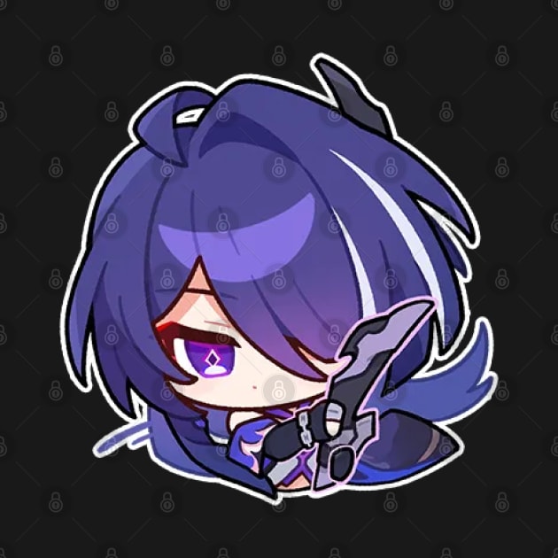 Honkai Star Rail Chibi Acheron 3 by HoyoStan