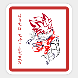 goku super saiyan blue kaioken Classic  Sticker for Sale by virtslepatla