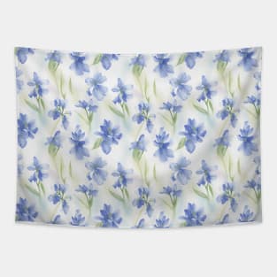 Watercolor Wild BlueBells in Summer Tapestry