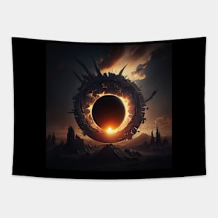 black sun Tapestry