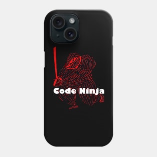 Code Ninja (red and black) Phone Case