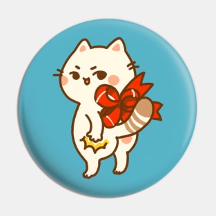 Smack Dat Cute Kitty Pin