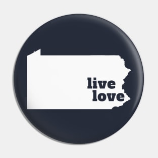 Pennsylvania - Live Love Pennsylvania Pin