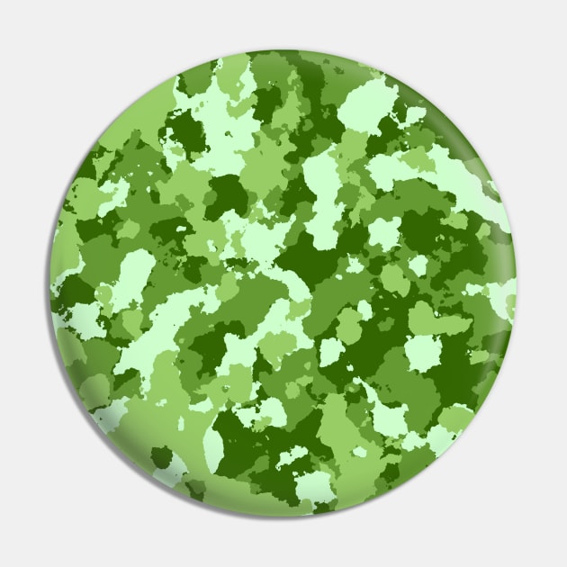 Light Green Camouflage Pin by Tshirtstory