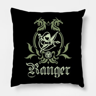 D&D Ranger Simple Class Emblem Pillow