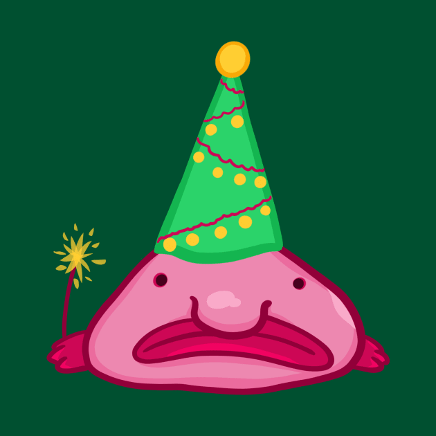 Blobfish party ready by manydoodles