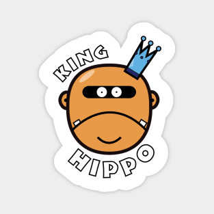 King of the Hippos Magnet