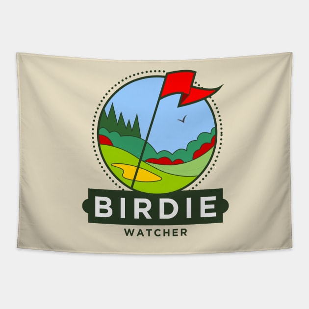 Birdie Watcher Tapestry by iconymous