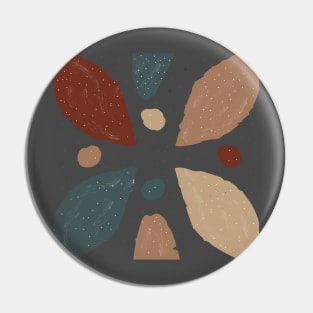 Terracotta Abstract Pin